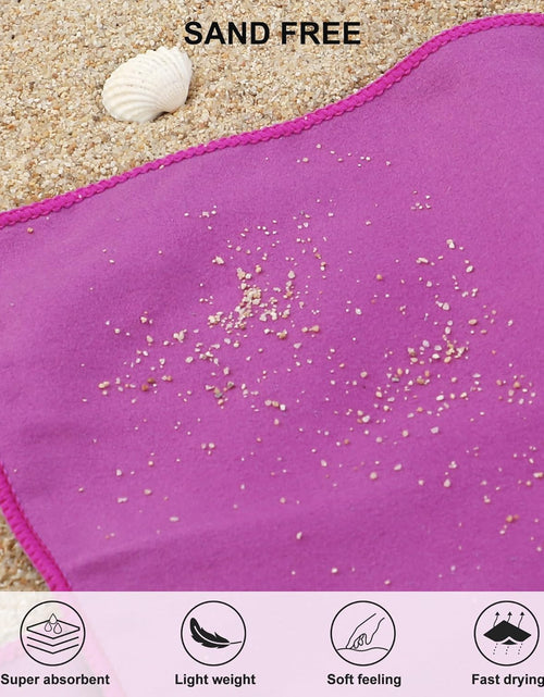 Load image into Gallery viewer, Microfiber Towel Perfect Travel &amp; Sports &amp;Beach Towel. Fast Drying - Super Absorbent - Ultra Compact. Suitable for Camping, Backpacking,Gym, Beach, Swimming,Yoga
