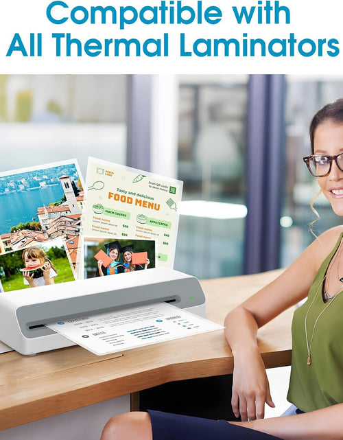 Load image into Gallery viewer, Laminating Sheets Thermal Laminate Pouches, Hold 11 X 17 Inch Sheet 25 Pack, 5 Mil Clear Laminated Pouch 11.5 X 17.5 Inch Lamination Paper for Laminator, round Corner, Home &amp; Office
