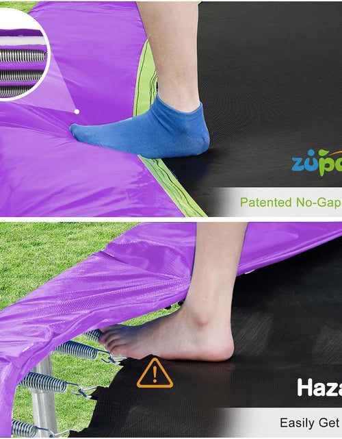 Load image into Gallery viewer, 15 14 12 10 8FT Trampoline for Kids with Safety Enclosure Net 425LBS Weight Capacity Outdoor Backyards Trampolines with Non-Slip Ladder All Accessories for Children Adults Family
