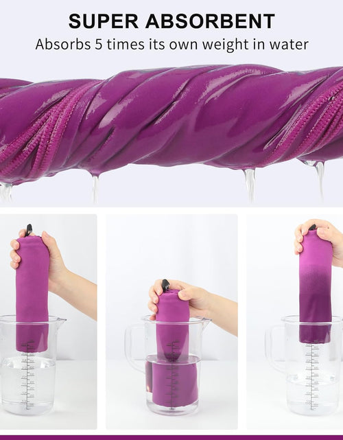 Load image into Gallery viewer, Microfiber Towel Perfect Travel &amp; Sports &amp;Beach Towel. Fast Drying - Super Absorbent - Ultra Compact. Suitable for Camping, Backpacking,Gym, Beach, Swimming,Yoga
