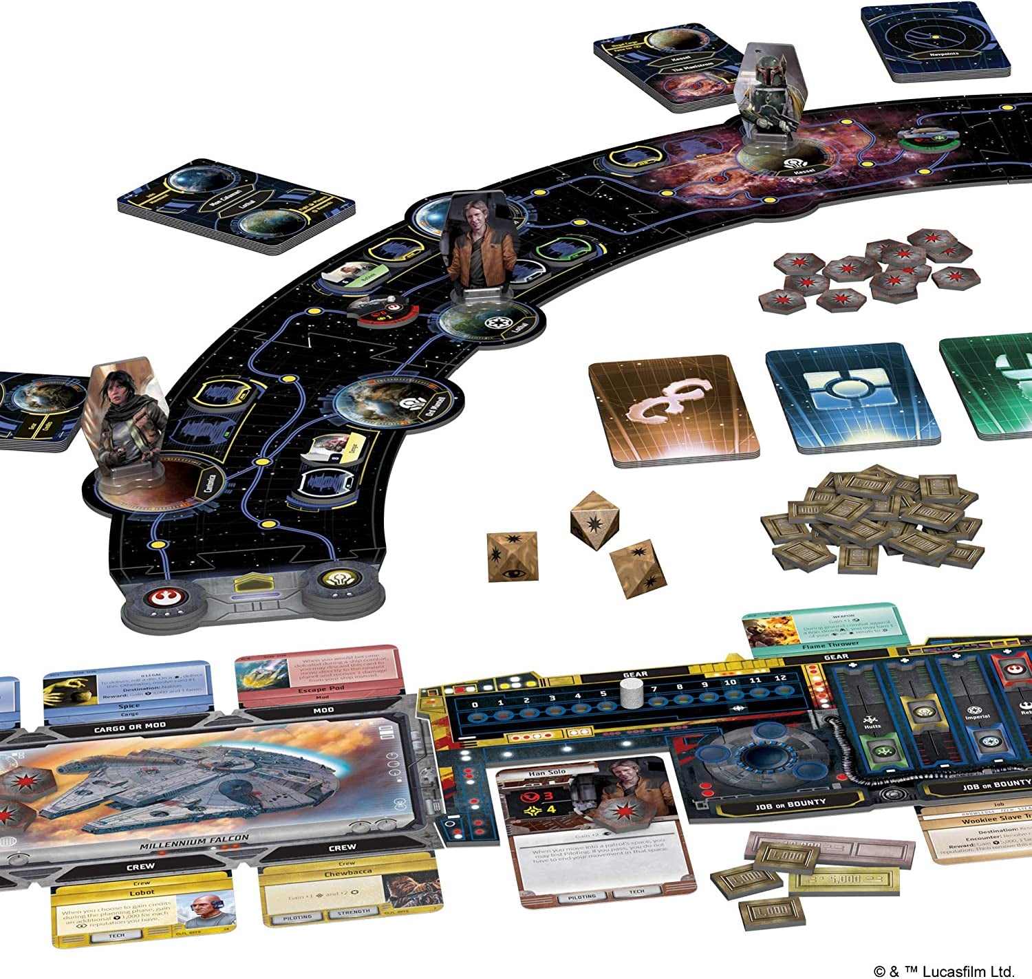 Star Wars Outer Rim Board Game | Strategy Game | Adventure Game for Adults and Teens | Ages 14 and up | 1-4 Players | Average Playtime 3-4 Hours | Made by Fantasy Flight Games