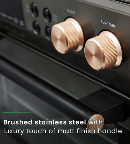 26.3 QT/25 L Extra-Large Smart Air Fryer Toaster Oven, 10-In-1 Convection Countertop Oven Combination, Black Matte Stainless Steel