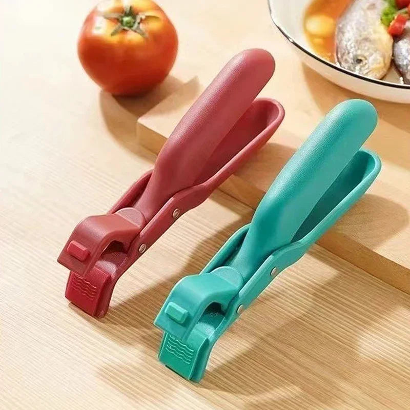 Hot Plate Gripper Clips Holder Tongs Bowl Holder Pot Clip for Moving Hot Plate Bowls Pizza Pan Air Fryer Microwave Oven