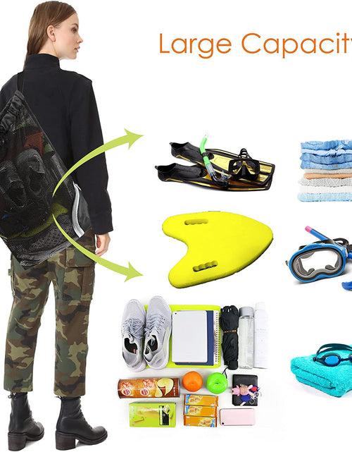 Load image into Gallery viewer, Drawstring Backpack for Men Women Athletic Gym Sports Workout Beach Swim
