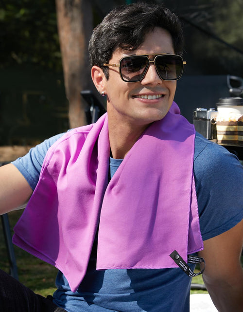 Load image into Gallery viewer, Microfiber Towel Perfect Travel &amp; Sports &amp;Beach Towel. Fast Drying - Super Absorbent - Ultra Compact. Suitable for Camping, Backpacking,Gym, Beach, Swimming,Yoga
