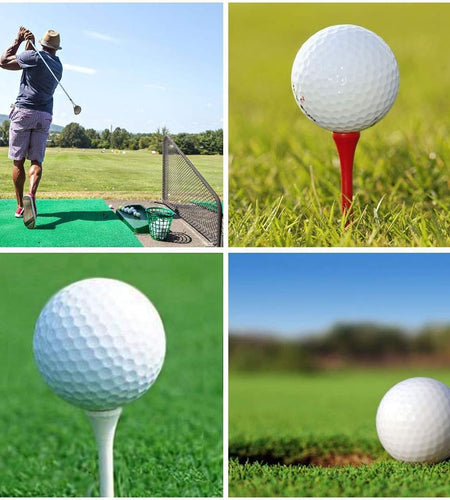 Golf Tees Professional Natural Wood Golf Tees Pack of 100, Golfing Tees Multiple Colors Size 3-1/4 Inch, 2-3/4 Inch or 2-1/8 Inch, Tall Golf Tees Bulk Reduce Side Spin and Friction