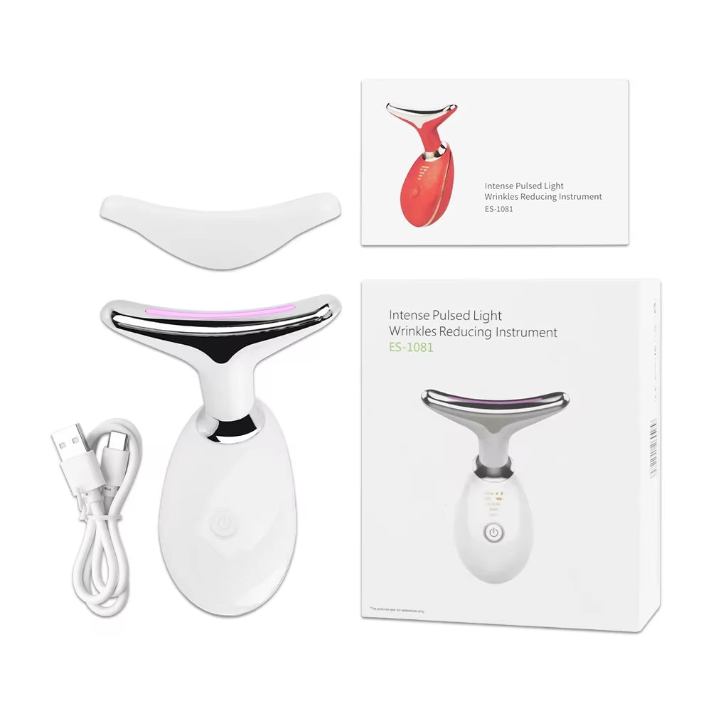 7-in-1 LED Face & Neck Lifter – Sculpt, Tighten & Glow