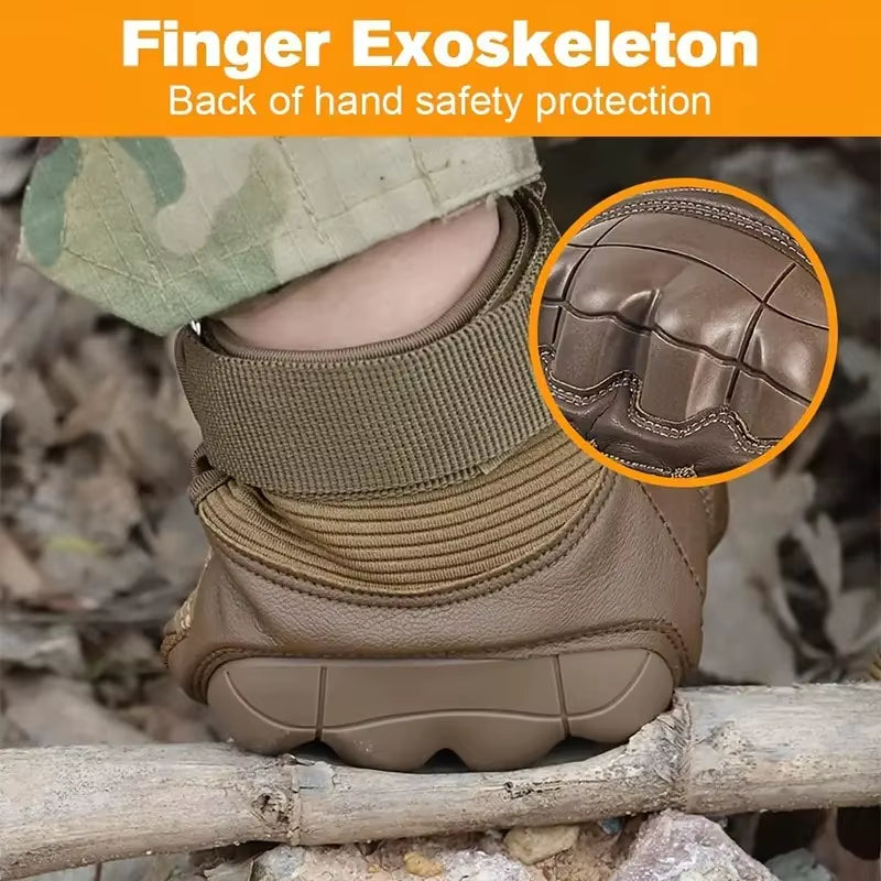 Ultimate Grip Fingerless Tactical Gloves – Touchscreen-Ready for Riders, Workers & Adventurers